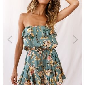 Pasesena Bandeau Romper with tie be Selfie Leslie